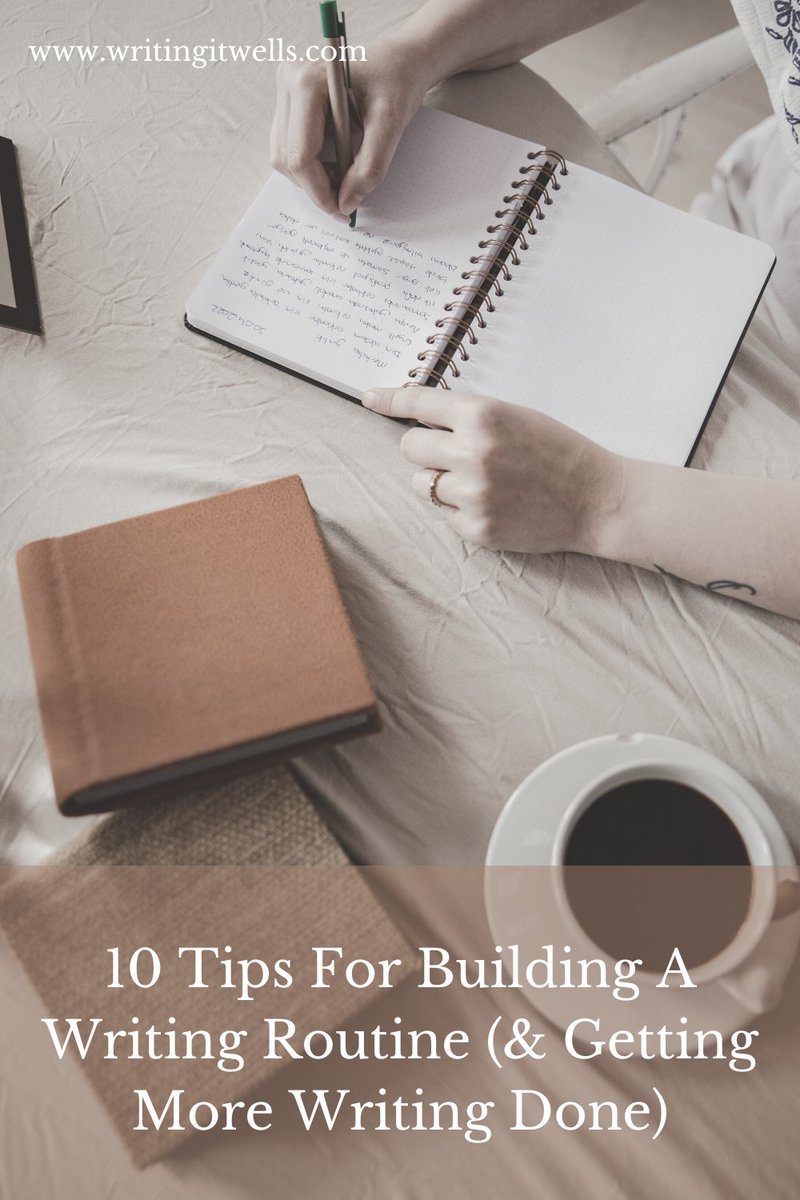 WellsWriting's tweet photo. #WritingCommunity Are you struggling to build a writing routine that works with both your lifestyle and allows you to stay writing consistently? Check out these 10 tried-and-true tips to help you become a more effective and efficient author. https://t.co/RD1G74PbcU https://t.co/P7f0p1egP1