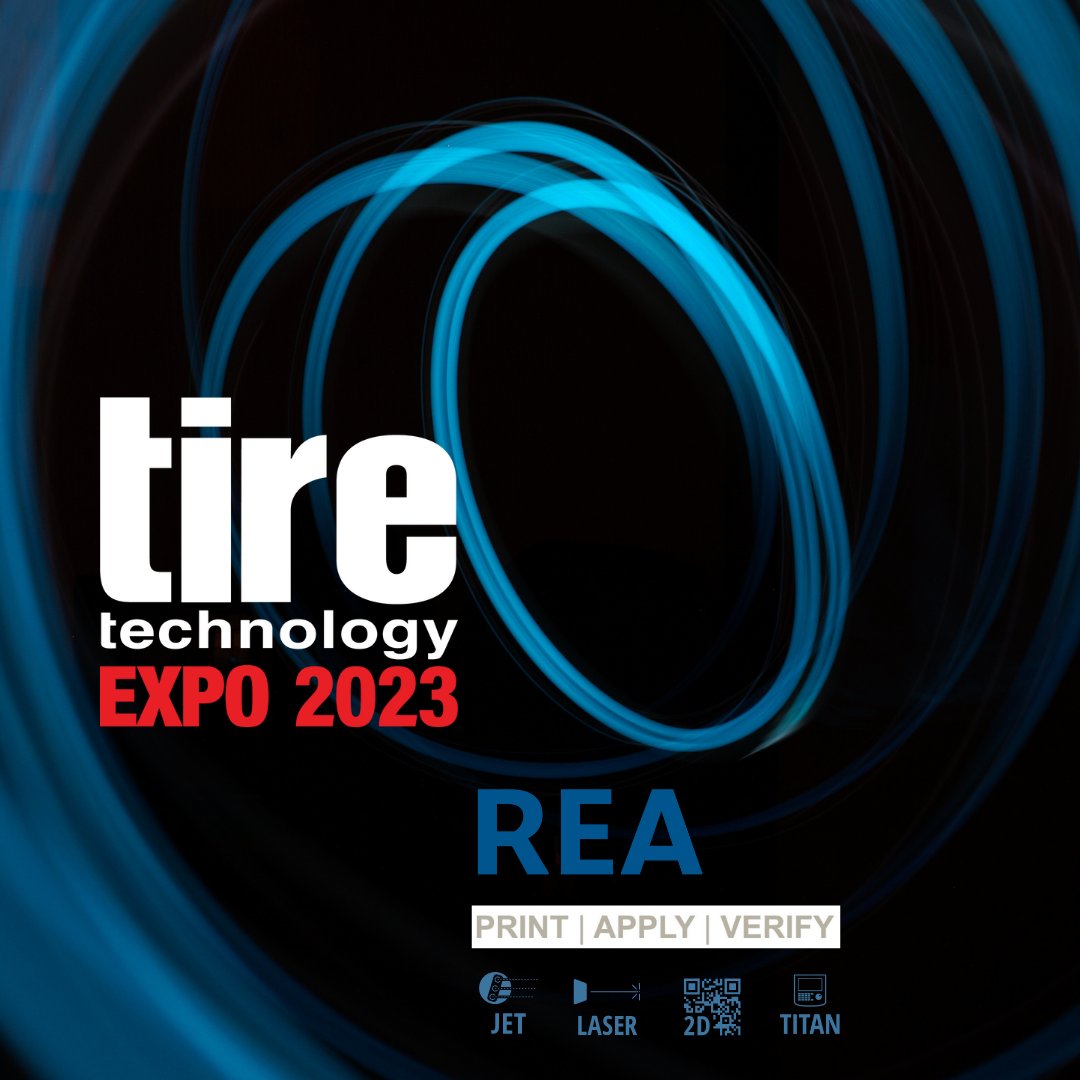 ReaCanada1's tweet image. Our #REAJET stand will showcase our latest printing solutions for the tire industry at the #TireTechnologyEXPO2023 in Hannover, Germany, on March 21- 23, 2023
For more information: tiretechnology-expo.com/en
#TireExpo2023 #MarkingOnRubber  #Printing #DateCoding #IndustrialPrinter
