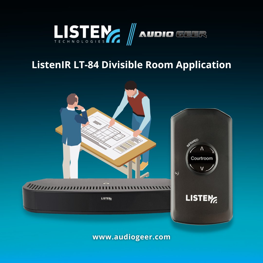 GeerTech's tweet image. When using #ListenIR be sure to have enough coverage overlap when rooms are combined. Learn more in this week's #TechNoteTuesday. ow.ly/J3Za50Mx9bS

#Accessible #Inclusive #Compliant #AssistiveTechnology #AssistiveListening @ListenTech #HearClearly