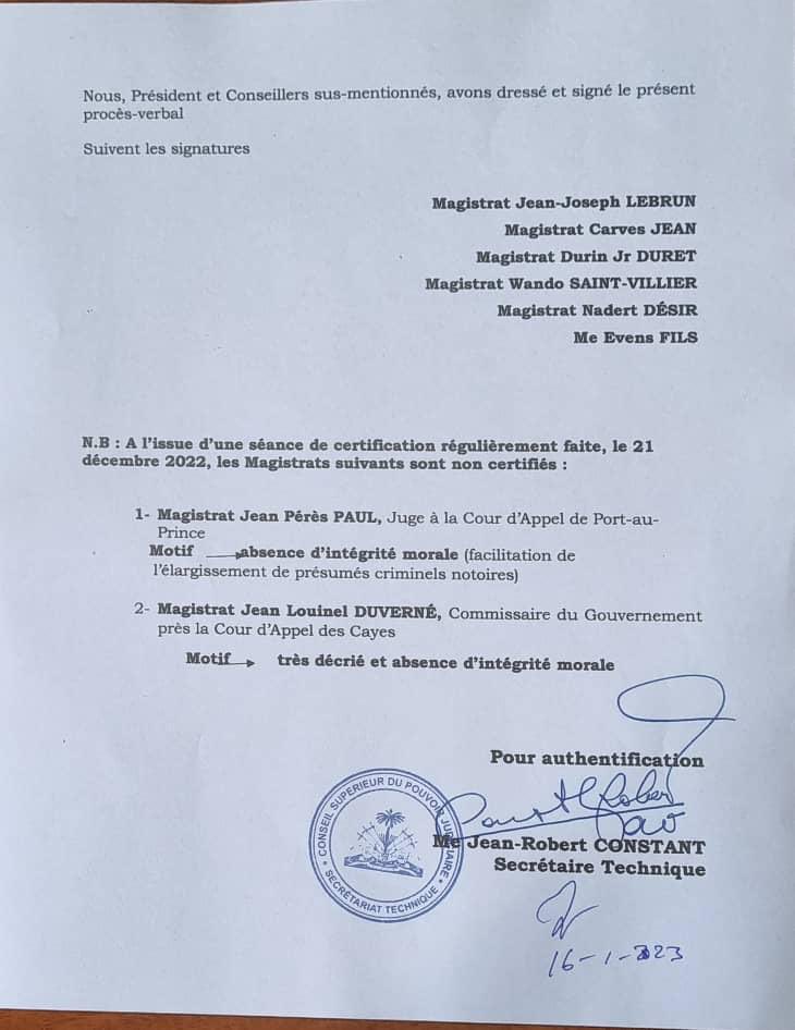 nouweanbayo's tweet photo. Après les révocations récentes la #justice #Haiti est controlé par les juges les plus corrompus et les assassins au pouvoir avec la complicité de #BINUH #ONU https://t.co/xT6OiDrlvP