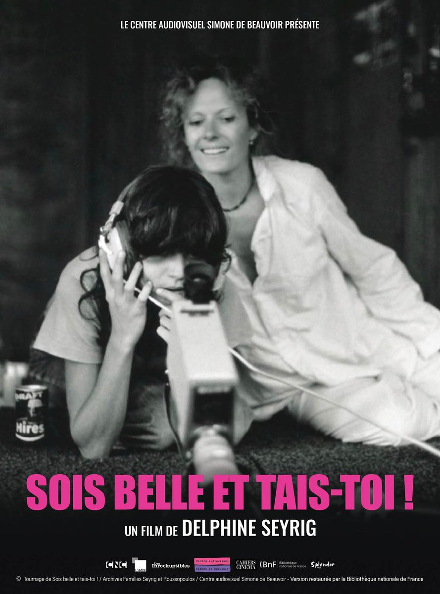 SplendorFilms's tweet photo. Très fier de vous présenter l'affiche officielle de SOIS BELLE ET TAIS-TOI ! de Delphine Seyrig 

Au cinéma le 15 février 2023 !

Avec le soutien @Centre2Beauvoir 
Restauré par @laBnF 
En partenariat avec @lesinrocks et @cahierscinema https://t.co/ISJrW9wyvz