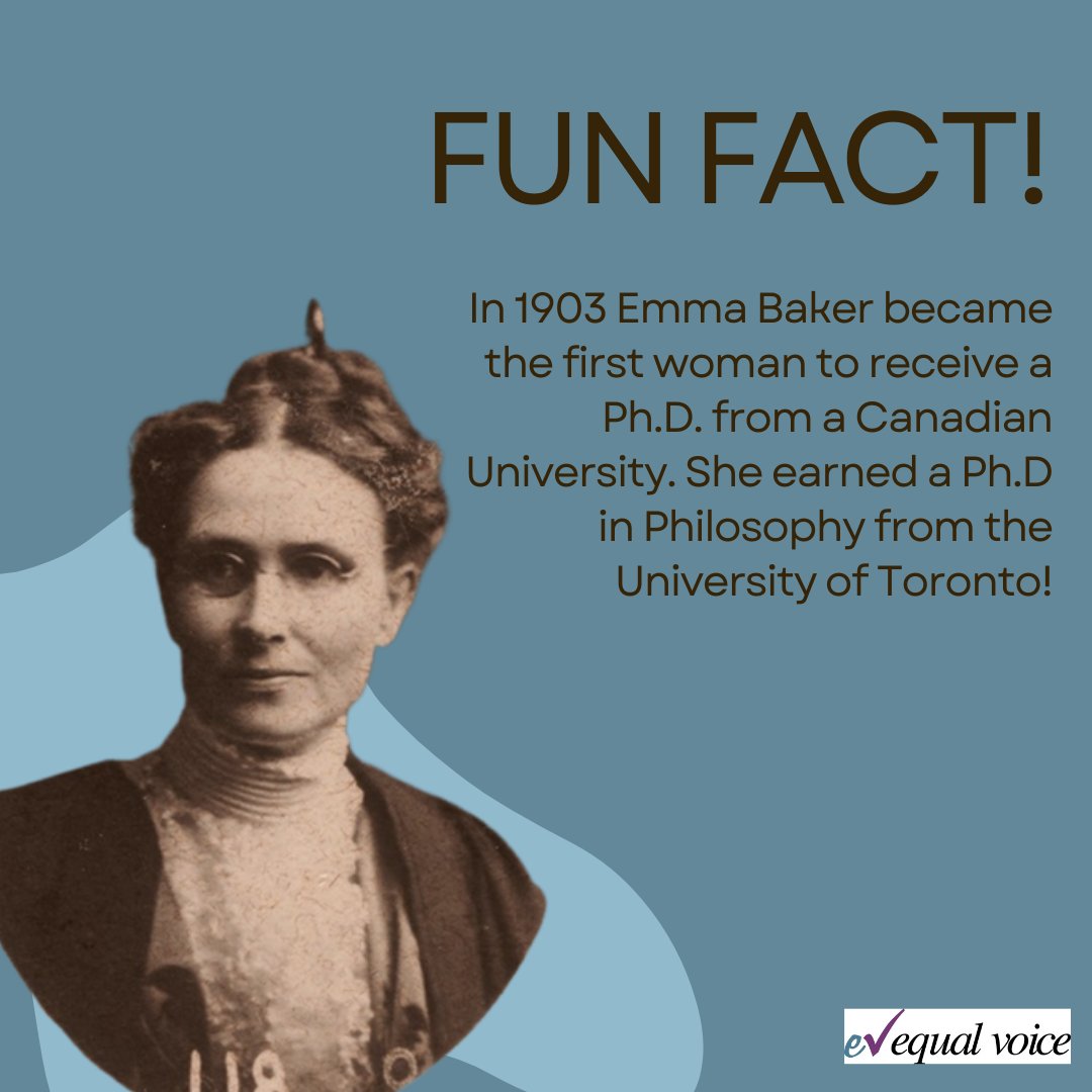 The stories of many Canadian trailblazers are unknown to us. Much like the story of psychologist Emma Baker who marked history by becoming the first woman to earn a Ph.D from a Canadian University👏