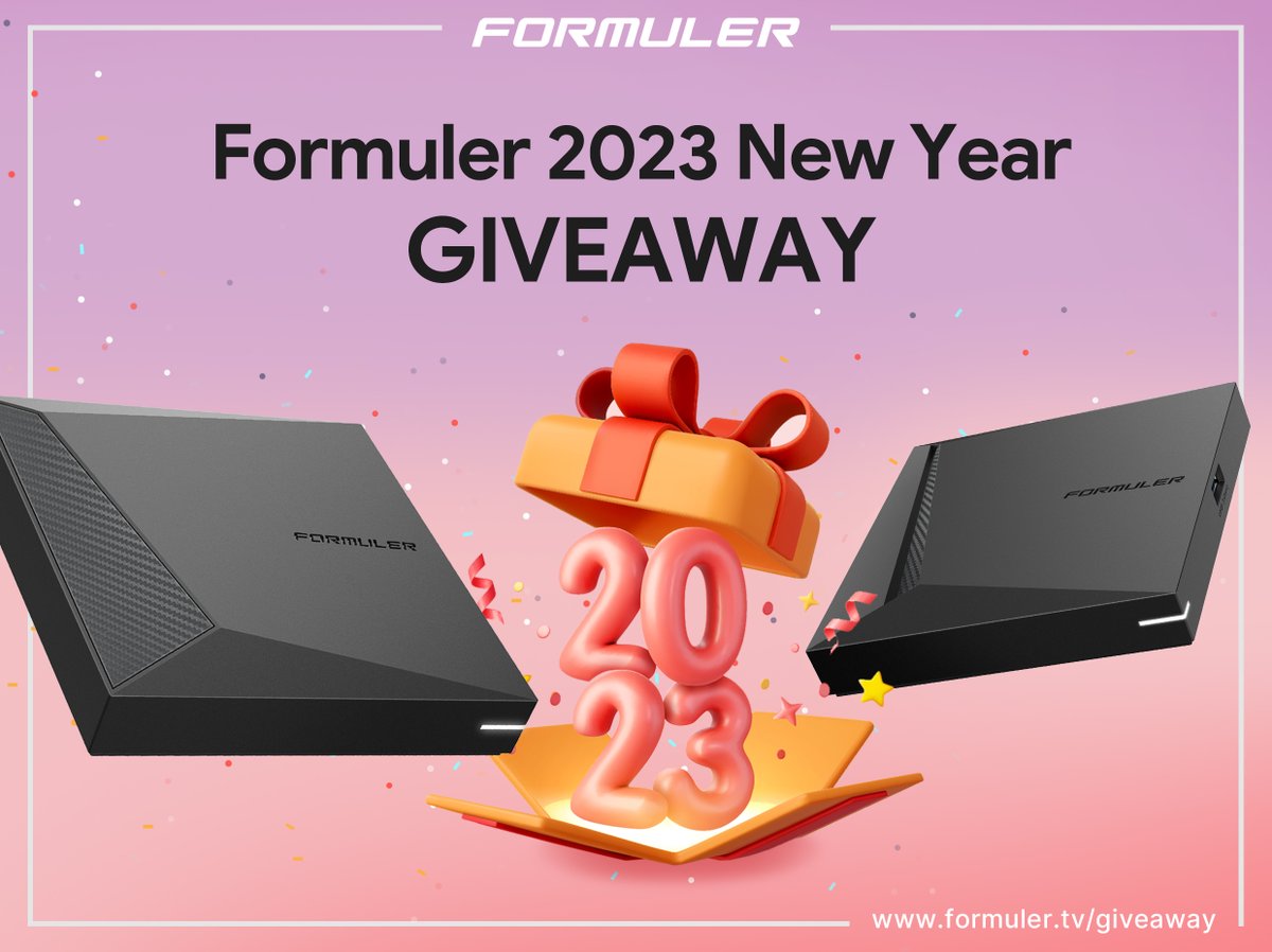 FormulerTv's tweet image. Formuler 2023 New Year Event!

Participate and win a Formuler Z11 Pro Max with MYTVOnline 3!

Experience the unrivaled streaming quality.

Please check the link below for more details:
formuler.tv/giveaway

We wish you a happy new year and enjoy this event!