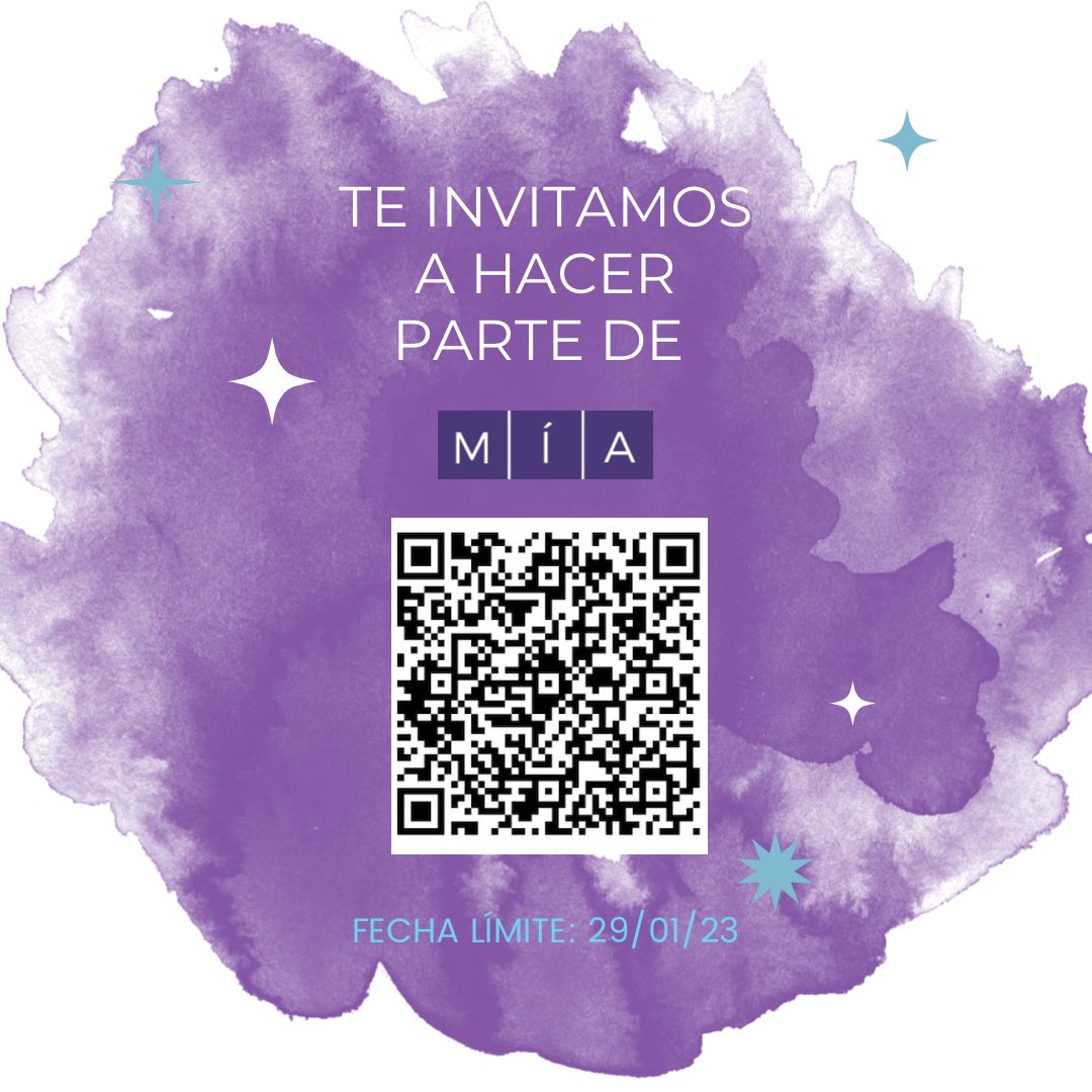 MiaUniandes's tweet photo. Si te gustaría contribuir a cerrar brechas de género, ser parte de un grupo estudiantil y conocer gente con tus mismos objetivos, no te quedes con las ganas de hacer parte de MÍA. Llena el formulario y espera a ser contactadx: https://t.co/6Jkz8f3enh ✨💜

Fecha límite: 29/01/23 https://t.co/Nwbls4lAIE