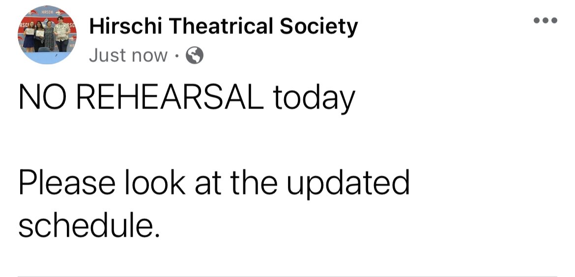 Hirschi Theatre (@hhs_hts) on Twitter photo 