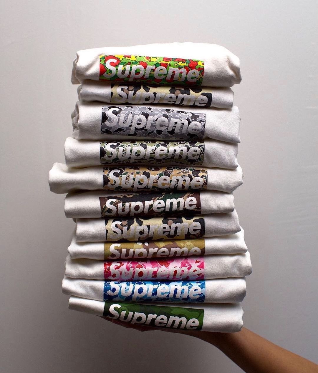 Supreme bape sales box logo