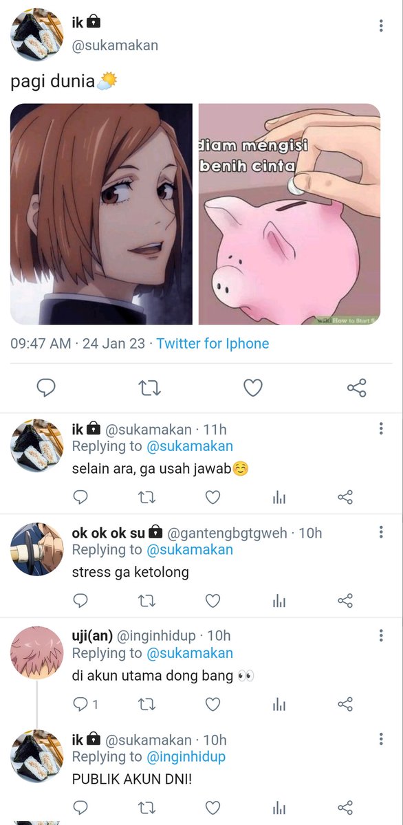 nuinaiueo's tweet photo. #inukugi inumaki toge x kugisaki nobara
      few tweets au

— anak hits sekolah yang selalu keliatan cool kalem aslinya pecinta meme dan bucin ke crush adkel cantiknya. https://t.co/CXcrVbXisW