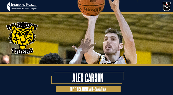 DalTigers's tweet image. Congratulations to Alex Carson, who has been selected as a Top 8 Academic All-Canadian for the 2021-22 season! 

Details: ow.ly/M3SU50MyREF