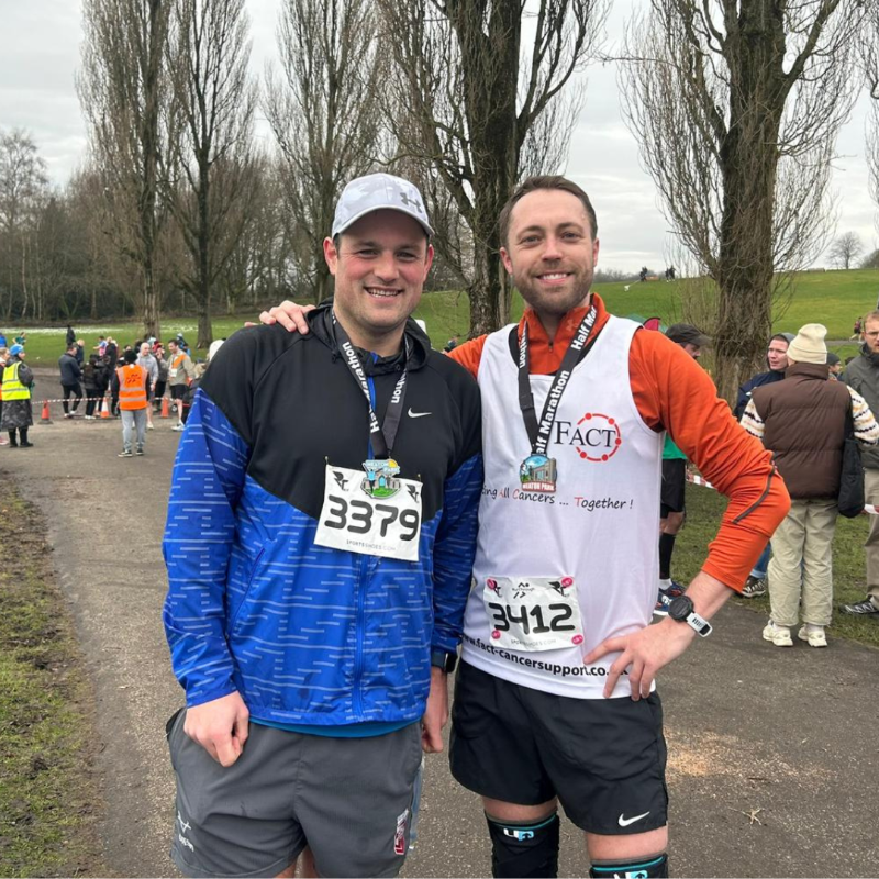 ThunderRugby's tweet photo. 🏃 General manager, Jordan Robinson and match-day announcer Andy Sixsmith began their 2023 running challenge on Sunday.

👏 The pair are putting their bodies to the test, all to raise funds for their respective charities.

💪 Good luck for the rest of the year lads!

#ThunderArmy