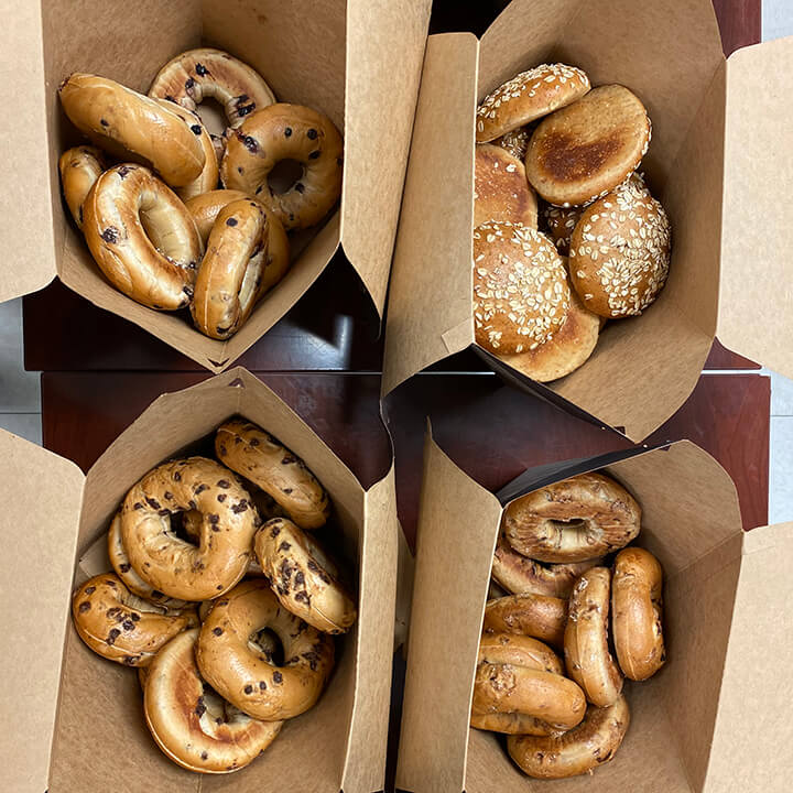 SpartanPTO's tweet photo. Bagels &amp; Brew Staff Appreciation! We love our Sanderson Staff! Huge shout out to BIGGBY COFFEE Raleigh at 5424 Six Forks Rd. for donating their brew to pair with Panera bagels! Thanks also goes to PTO's Staff Appreciation team for planning this yummy treat. https://t.co/Xjc2hv7fOw