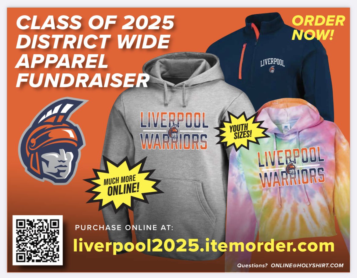MrsP_ofLHS's tweet photo. Get your gear on! Makes a great spring birthday present! Ladies, men’s and youth sizes! @LpoolStudentAct https://t.co/HBdXivsA6A