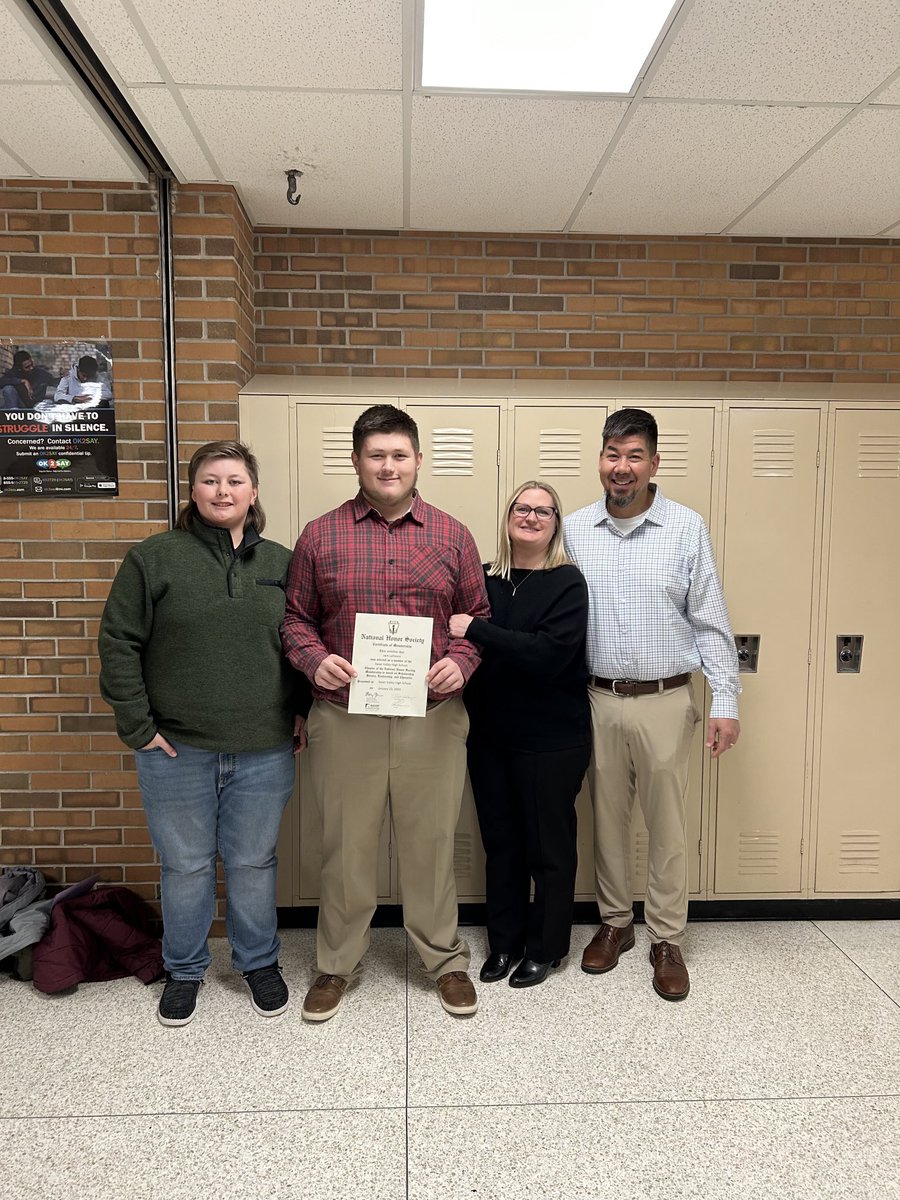 Jack_LaDouce's tweet photo. Glad to say I have achieved the honor of joining the National Honor Society and I am very happy to celebrate it with my family. https://t.co/N2n3fdDeyx