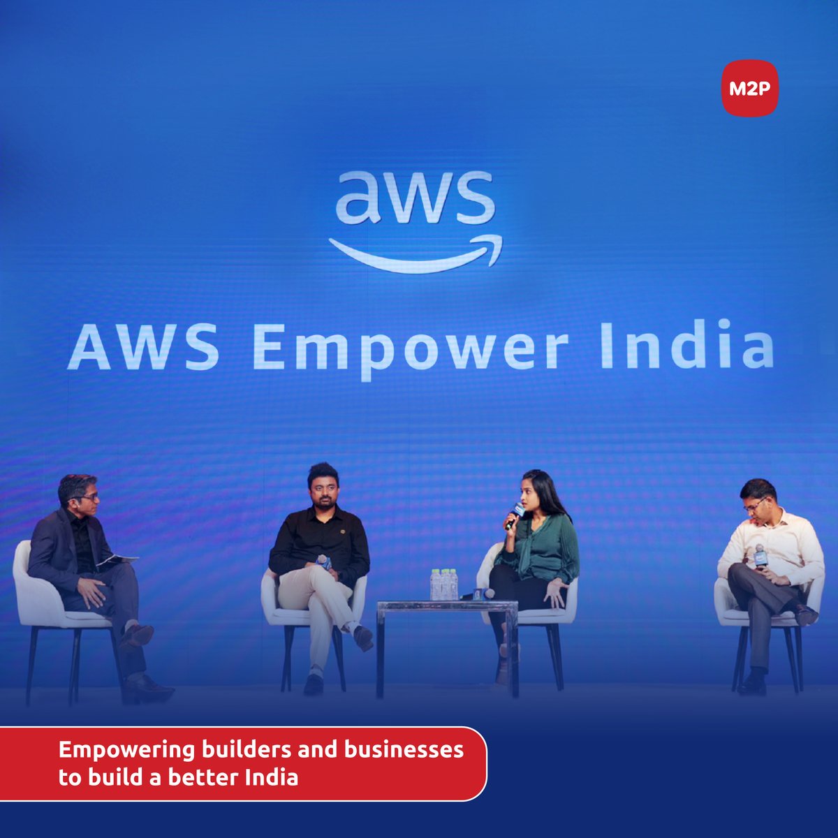 m2pfintech's tweet photo. Vamsi Kotte, SVP, Business Development, M2P Fintech, shared valuable insights on how to empower builders and businesses to build a better India at #AWSEmpowerIndia. Thank you, attendees! 

#M2P #AWS #Empowerment #Amazon #Fintech #Event https://t.co/BI5sQfiLTX