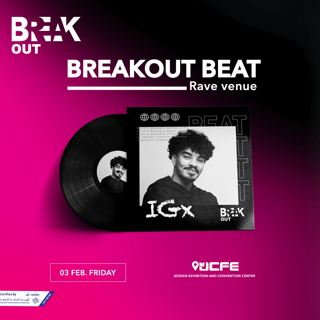 VirginMegaKSA's tweet photo. جيناكم بفعالية موسيقية مع مجموعة من الفنانين الرائعين BREAKOUT BEAT, أكيد ما تتفوت! 🎶🔥
احصل على تذاكرك الآن ، متاحة على تيكتنق بوكس اوفيس! 🎟️
#VirginMegaKSA #tickets https://t.co/fOWzI7248p