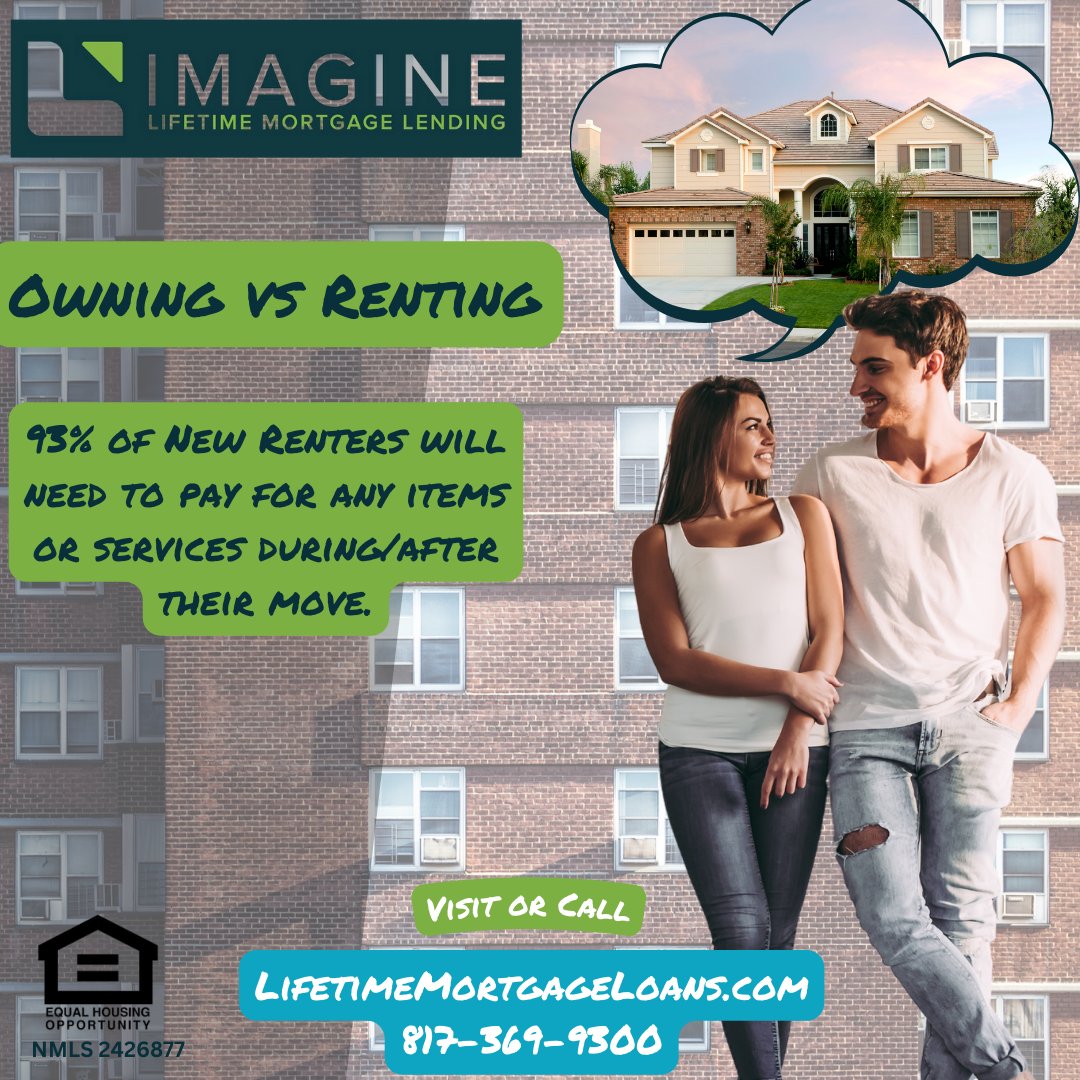 Don't get caught in the rental trap.  Owning a home is easier than you think. Reach out and let us show you how being a first time homebuyer has real advantages. Ask us how!
#firsttimehomebuyer #ImagineBelieveAchieve 
 lifetimemortgageloans.com
