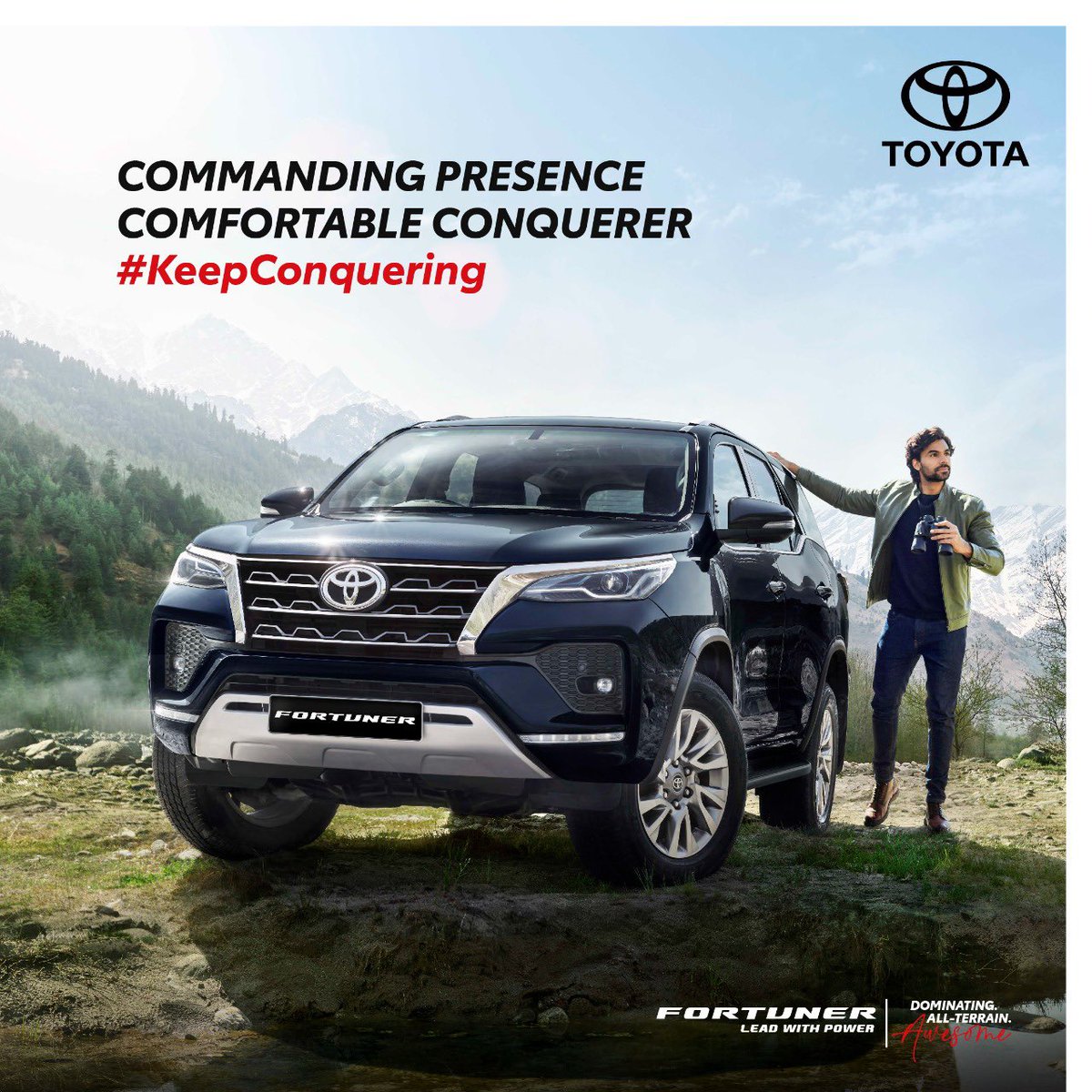 When it comes to conquering new lands and terrain, the Fortuner is the go-to tool for getting the job done. With #awesome, comfortable seats, it’s just a catwalk to victory.  Visit- bit.ly/ToyotaIndiaFor… 
.
.
#KeepConquering #SUV #ToyotaIndia #ToyotaFortuner