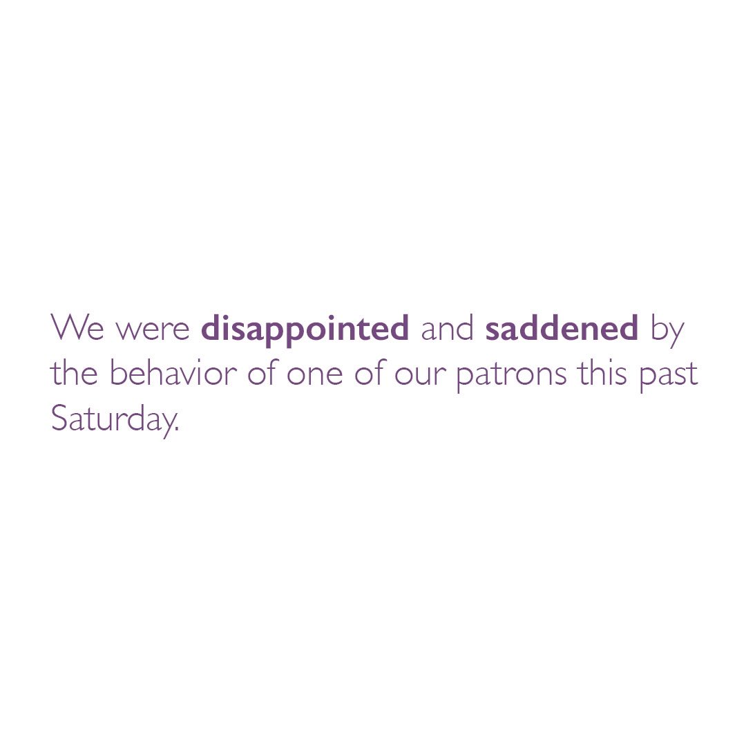 Shakespeare70's tweet photo. A statement regarding what transpired at our recent performance. https://t.co/f62ElWZxVl