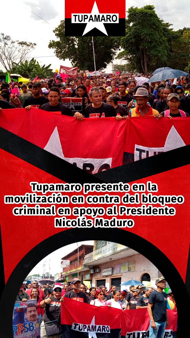 *!PUEBLO EN LA CALLE!*
 extraordinaria movilización en apoyo a nuestro *Presidente Nicolas Maduro* y rechazamos las sanciones y todo lo que atente contra la paz y el bienestar del pueblo.
#ElBloqueoMataElSalario 
#ComunaYProducción