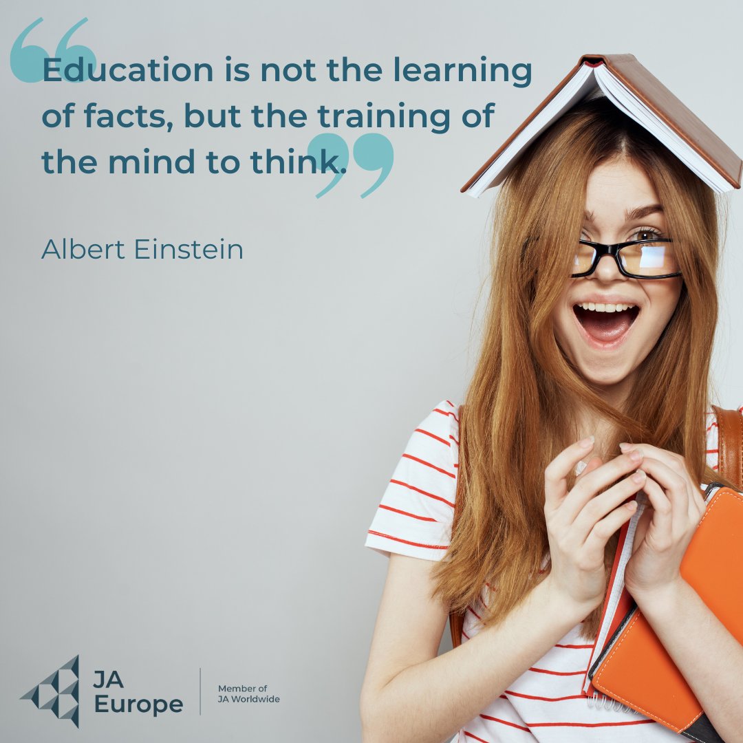 Education is not the learning of facts, but the training of the mind to think said Albert Einstein. '370,000 young entrepreneurs are going to our programmes. Those will be eventually the unicorns that Europe needs' Highlighted our CEO, @salvatorenigro Happy #EducationDay! #Gen_E
