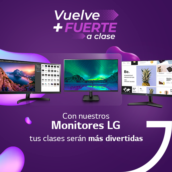 lg_colombia's tweet photo. Regresa a clases con la mejor tecnología.
Elige el #MonitorLG que vaya con tu estilo 😎 y disfruta tus clases como nunca antes.
Ingresa a nuestra página para más información: https://t.co/UOdc4sGiSg
#LG #LifeIsGood #MonitoresLG https://t.co/AEL3ytua6B