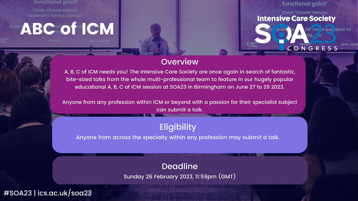ICS_updates's tweet photo. ABC of ICM was the most attended session of last year’s #SOA22 and provides digestible portions of essential learning across a variety of topics. The speakers and topics were selected, curated and co-ordinated by the #TAG and we were very proud of the session.
#TAGTakeover https://t.co/tb6VrYnOlR