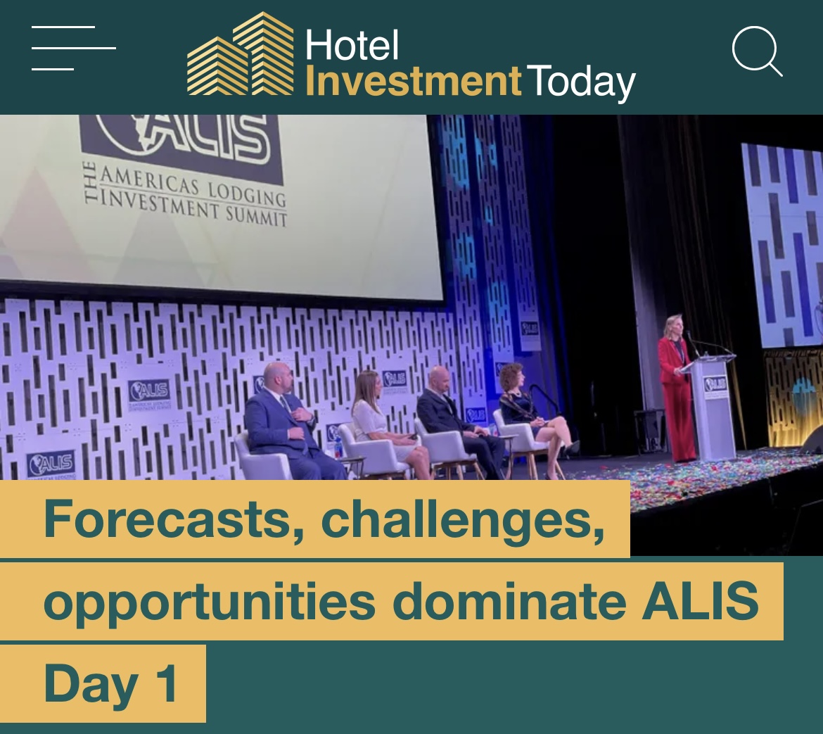 The Hotel Investment Today’s website officially launched. Be sure to visit the website and sign up for the newsletter at hotelinvestmenttoday.com 

#alisconference