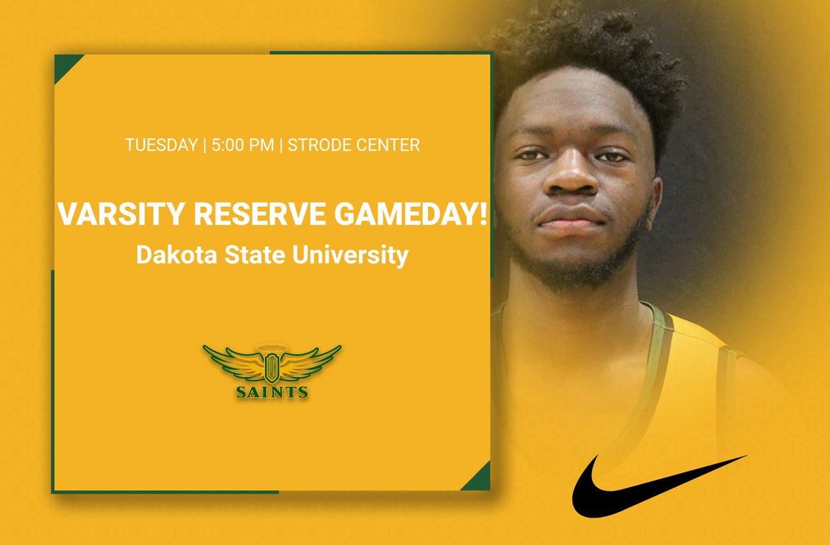 🏀Varsity Reserve Men's Basketball🏀
⏰5:00 PM
🆚Dakota State University
📍Aberdeen, S.D.
📺bit.ly/3bq0NVM
🔰🏀🔰 #WingsUp