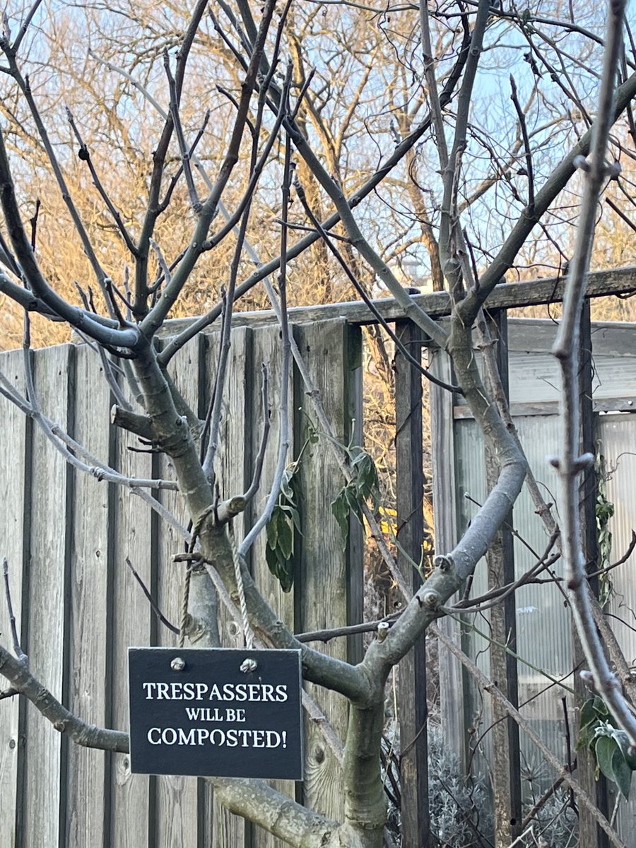 Trespassers will be composted!