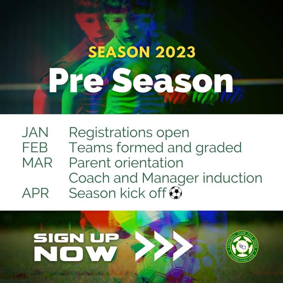 FCFiveDock58's tweet photo. Pre Season Schedule with registration link - https://t.co/2lIsD7cjSa https://t.co/7RbeBaSM48