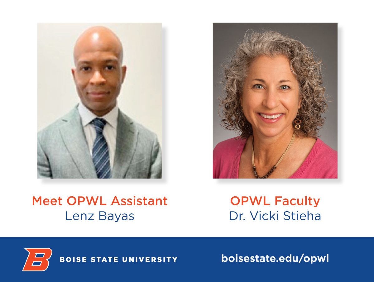 BoiseStateOPWL's tweet photo. Lenz Bayas will be assisting Vicki Stieha. Lenz is a bilingual human and organizational performance consultant with expertise in instructional design. He strives to partner with senior leaders to develop solutions to their desired outcomes.
https://t.co/8V8EhH88Qu https://t.co/MmqUjyfbYN