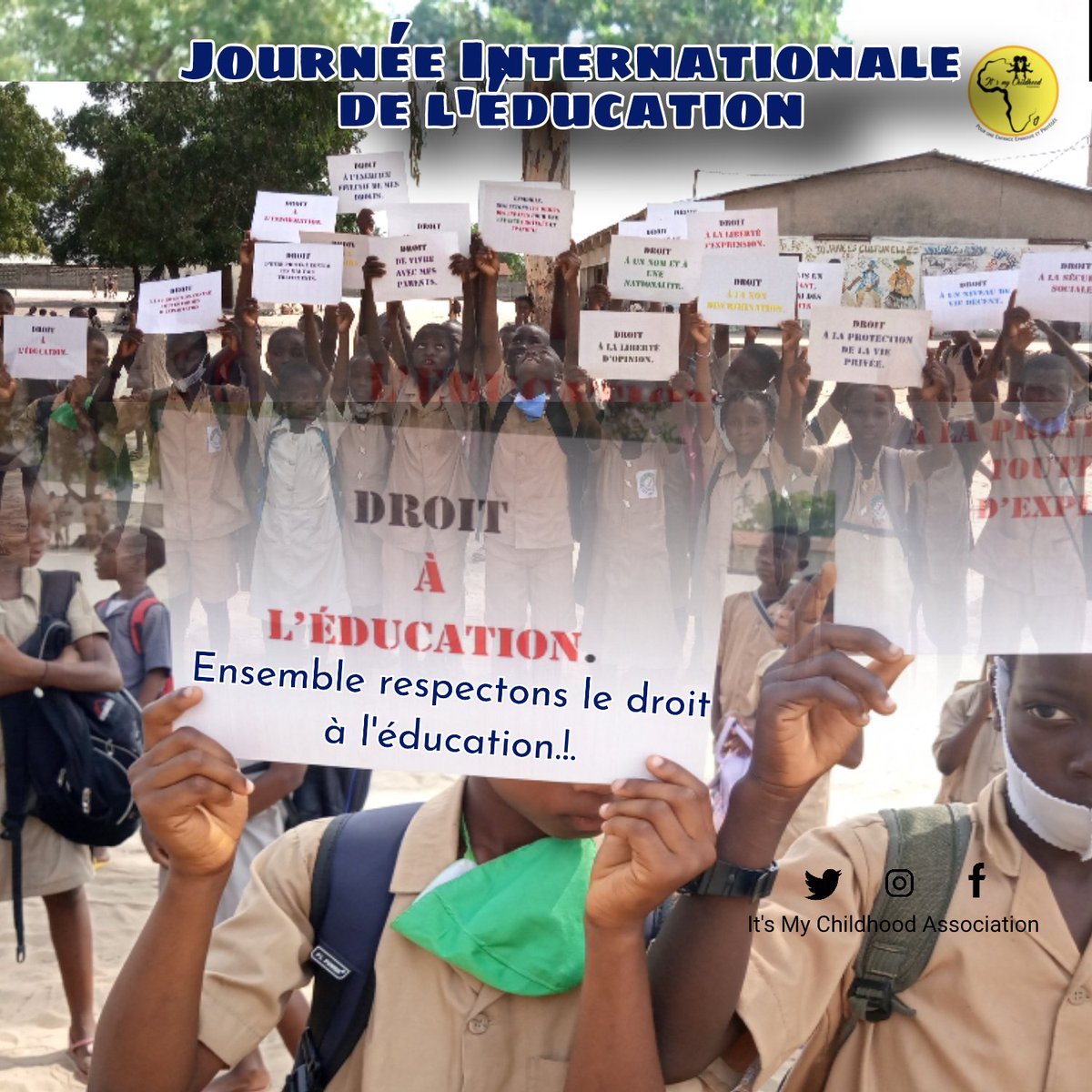 Chaque enfant à le droit d'être instruit !
#Journeeinternationaledeleducation
