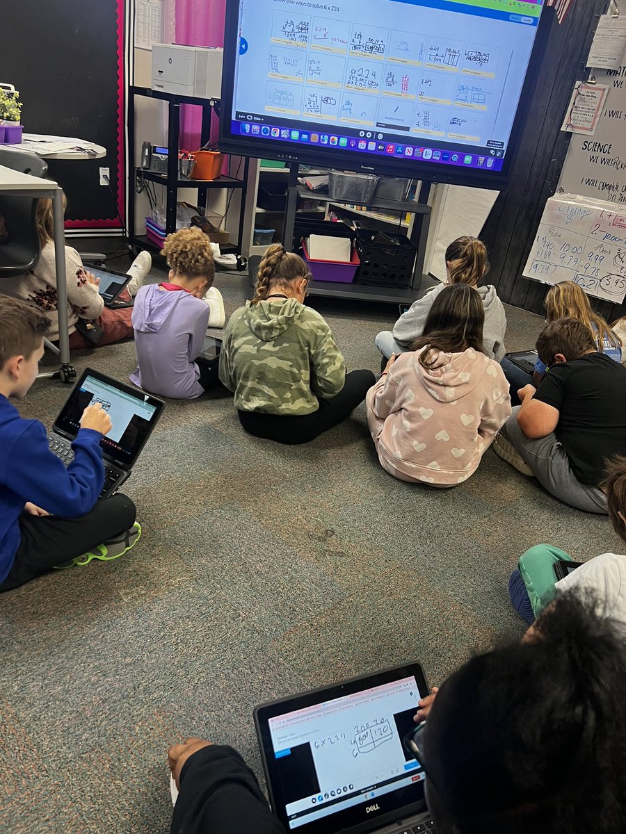 Learning a new way to do our math journals! <a href="/Longbranch_Elem/">Longbranch Elem.</a> #Nearpod