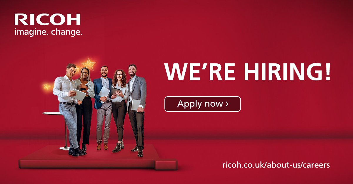RicohUK's tweet photo. 📢  We’re looking for Field Service Engineers with a vision for the future 👀 We expect a good knowledge of printers, but more than that, we want people looking to grow and develop into the commercial printing side of our business 👉 https://t.co/78rZJ71Q8x https://t.co/SoY8CW7NOV