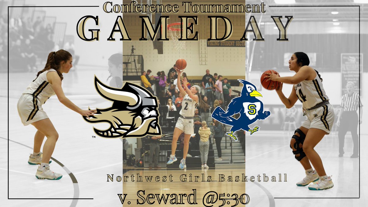 Our girls basketball team is kicking off their Conference Tournament tonight at Seward! We wish them good luck &amp; save travels!! #goodluck #rowtheboat #vikings 🏀