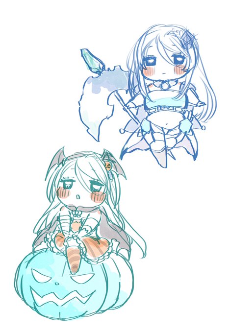 ミニキャラ練習〜
ラノセスちゃんは装飾多いからどこ略すかで悩むね〜 