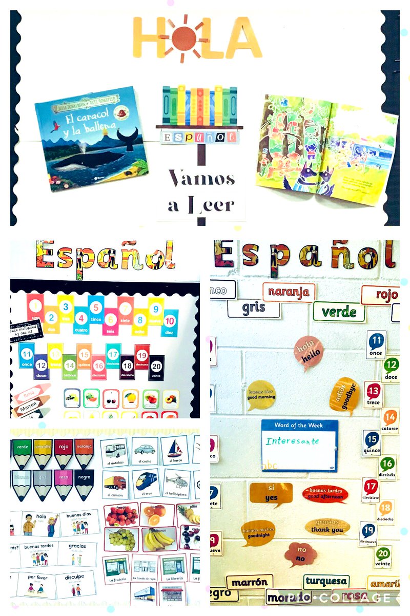 Our lovely Mrs Lillywhite visits our KS2 classes every week to teach Spanish. Each class has a display to help children remember key words and phrases from the language.