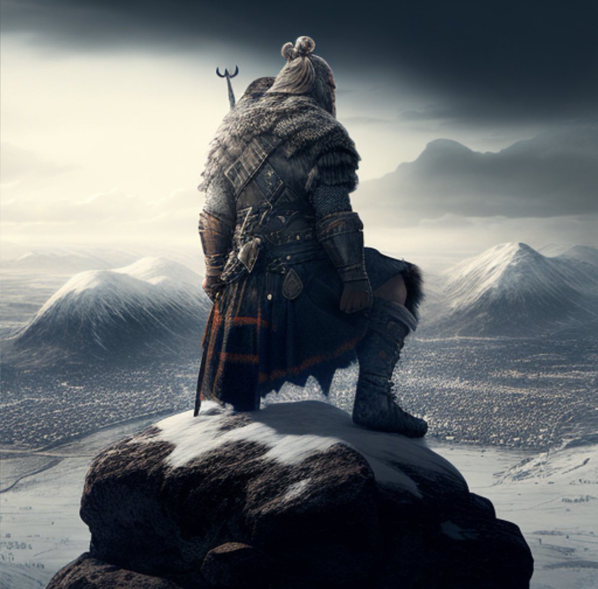 Todays Creation : Scottish Warrior surveying the landscape 🏴󠁧󠁢󠁳󠁣󠁴󠁿

#NFTs #NFTCommunity #Scotland