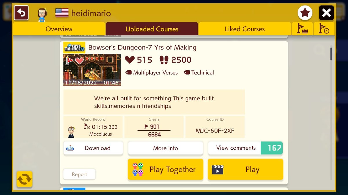 ProfXGaming1's tweet photo. #SuperMarioMaker2 #NintendoSwitch @HeidiMario #CommentArt #Art https://t.co/bJEQx9PNap