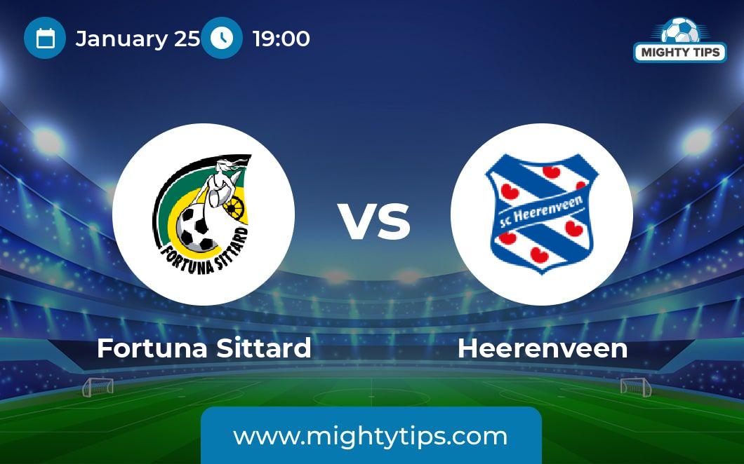 Mighty Tips on Twitter "Fortuna Sittard vs Heerenveen Prediction 25.01.2023 Eredivisie Fortuna