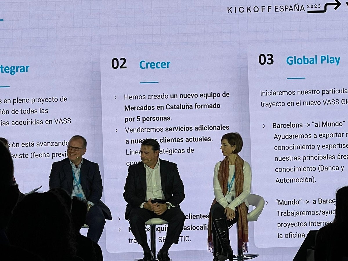 SergiLopezFR's tweet image. Happy to be part of this voyage! Amazing Kickoff last friday of @VASS_Group in Madrid to share the goals and challenges for this 2023.
#VASS #automotiveindustry #complexmadesimple #industry40 #SAP #Salesforce #appdevelopment #softwaredevelopment #hyperautomation #cloud