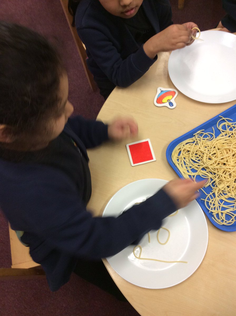 CroftAcademy's tweet image. In EYFS we are using spaghetti to form letter sounds and to make cvc words.#letsgetwriting #spaghettiplay