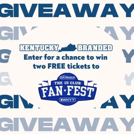 kentuckybranded's tweet photo. What’s up #BBN! With The 15 Club FAN FEST happening this Saturday at Central Bank Center, We would like to do a giveaway of TWO FREE TICKETS to help get you there! Retweet this post for your chance to win! The winner will be announced Thursday! Good Luck! 🔵⚪️ https://t.co/ocxP7rUWDB