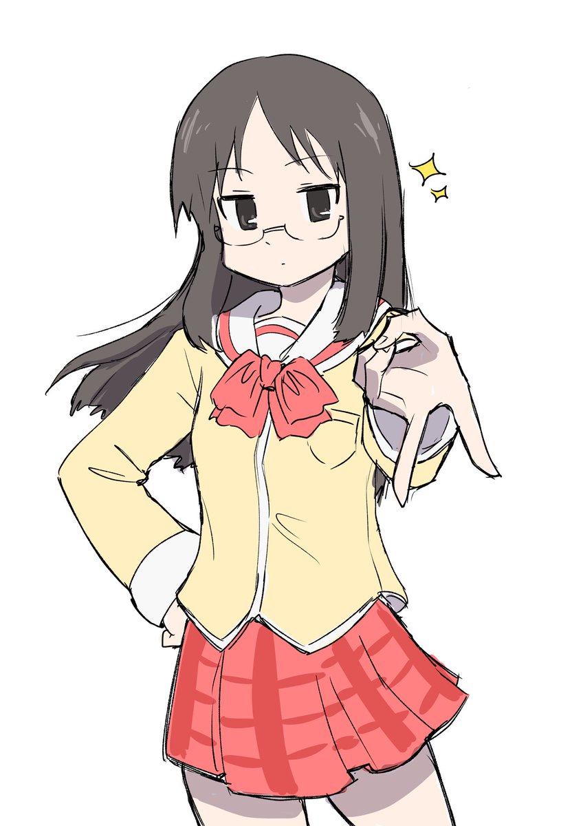 1girl tokisadame school uniform solo school uniform skirt long hair black hair  illustration images