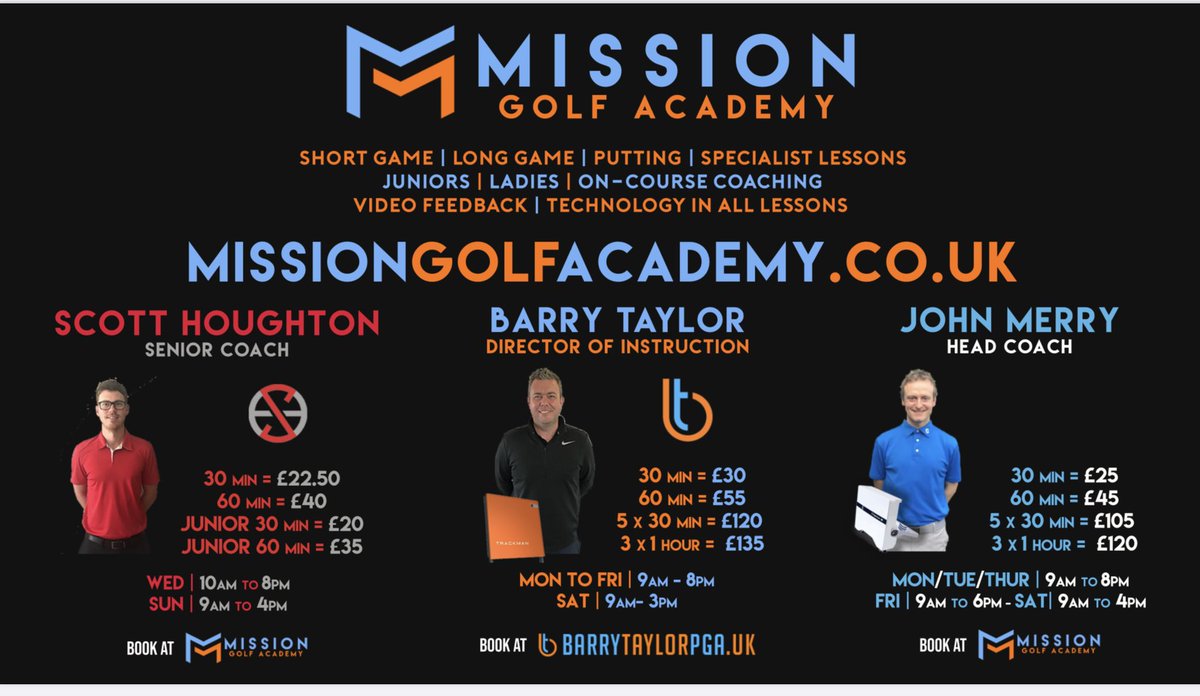 Book your lessons online <a href="/ClarkesGolf/">Clarkes Golf Centre</a> 👇🏻👇🏻👇🏻👇🏻👇🏻👇🏻👇🏻👇🏻👇🏻👇🏻👇🏻👇🏻👇🏻
missiongolfacademy.co.uk