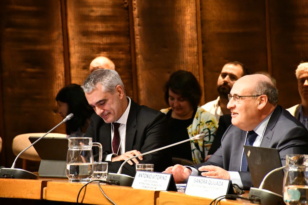 IOMchief's tweet photo. Migration is becoming much more relevant in the agenda of countries worldwide.

Today, I am in Santiago to attend the #IFMStats.

I trust this forum will advance sharing of practices and ideas to fill critical data gaps and ensure no migrant remains invisible. https://t.co/jfznDTuW5U