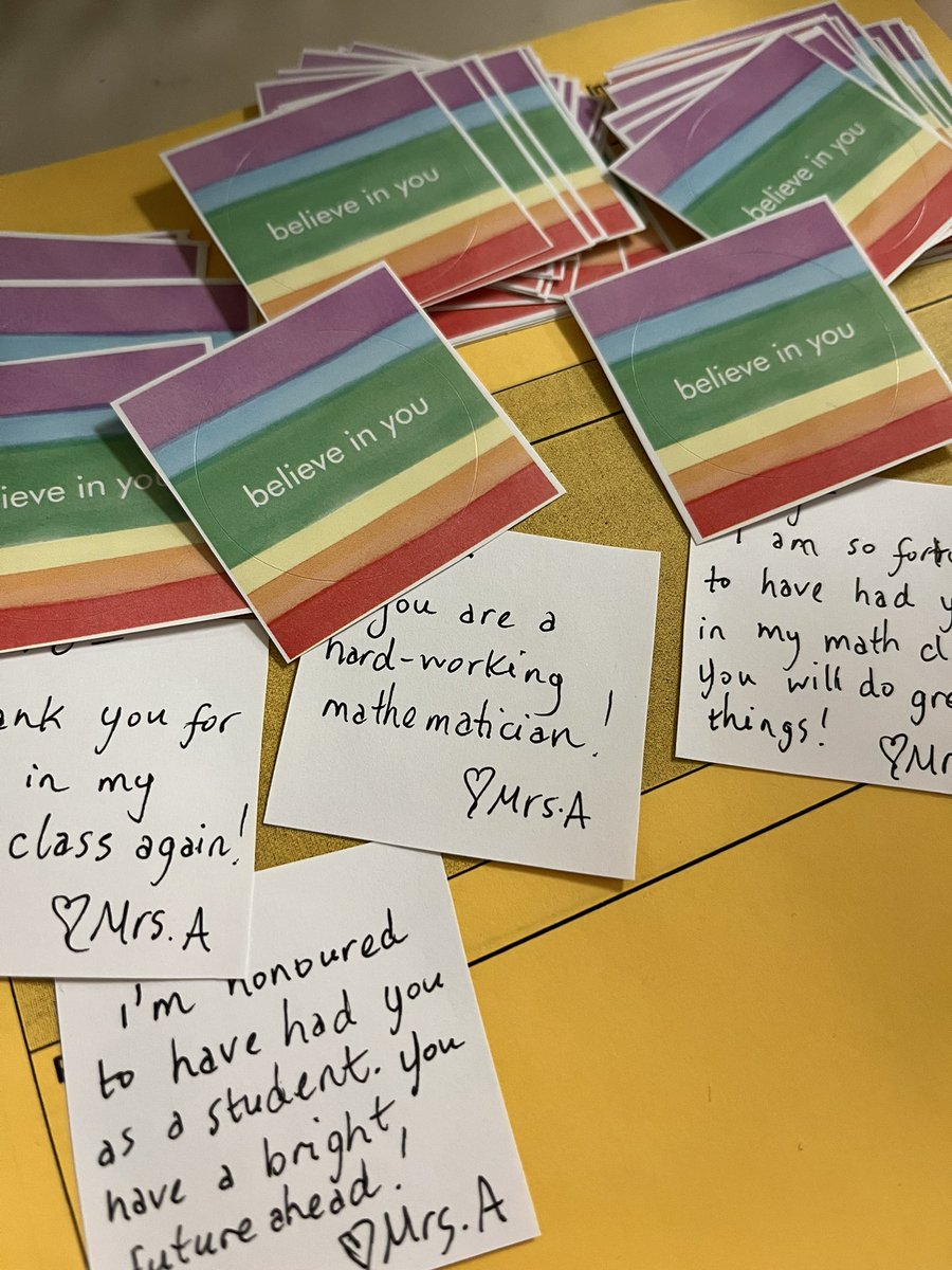 aliceaspinall's tweet photo. This semesterβs end of semester sticker gifts are my favourite yet π #MrsALovesMath #iteachmath https://t.co/AJrvxNuJM2