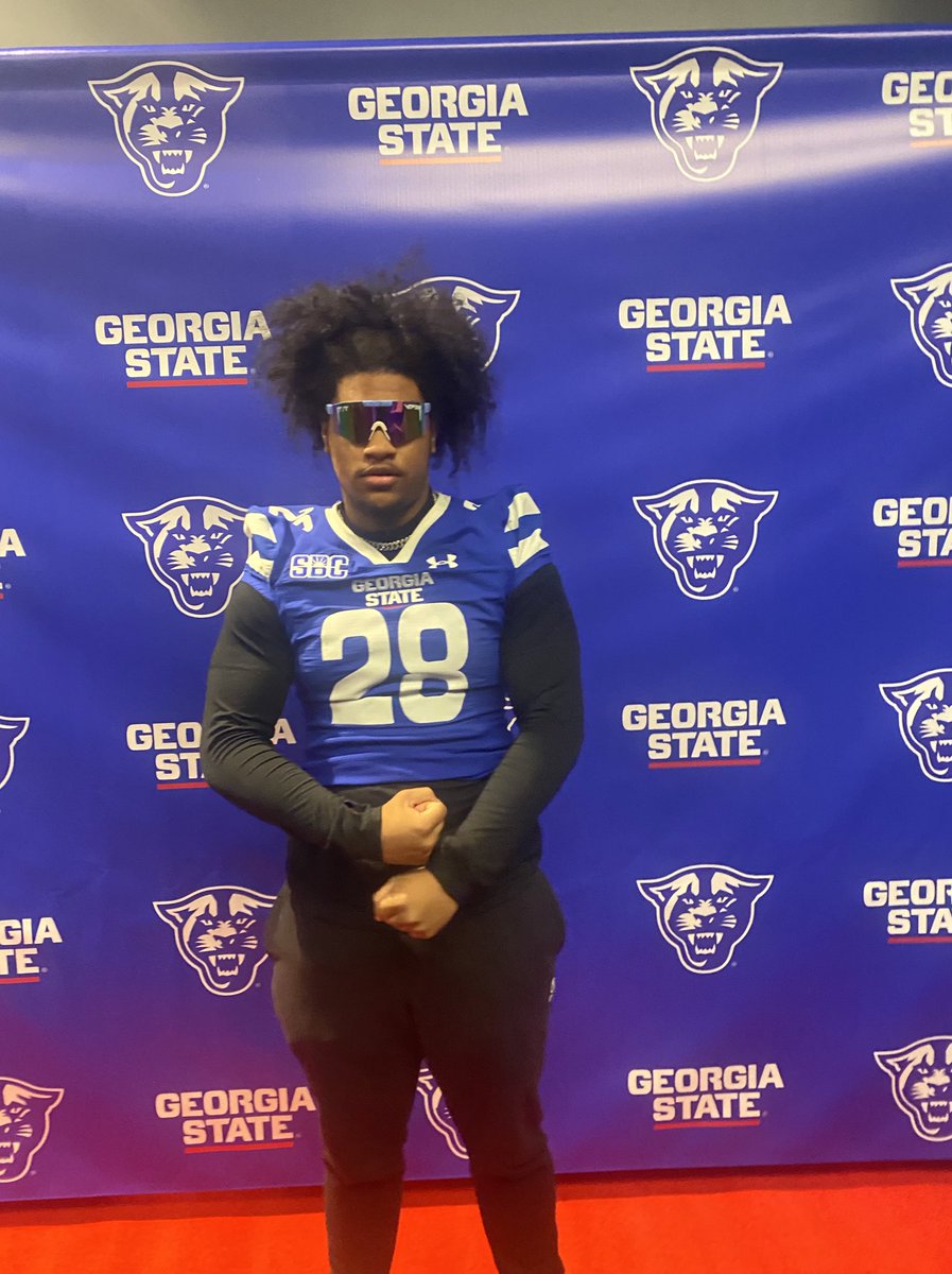 ChrisK_2eight's tweet photo. I had a GREAT time @GeorgiaStateFB. Big thank you to @OLBeastCoach03 for the invite and hospitality‼️‼️‼️
@RutlandRecruits @RecruitGeorgia https://t.co/WWS8yyYQZl