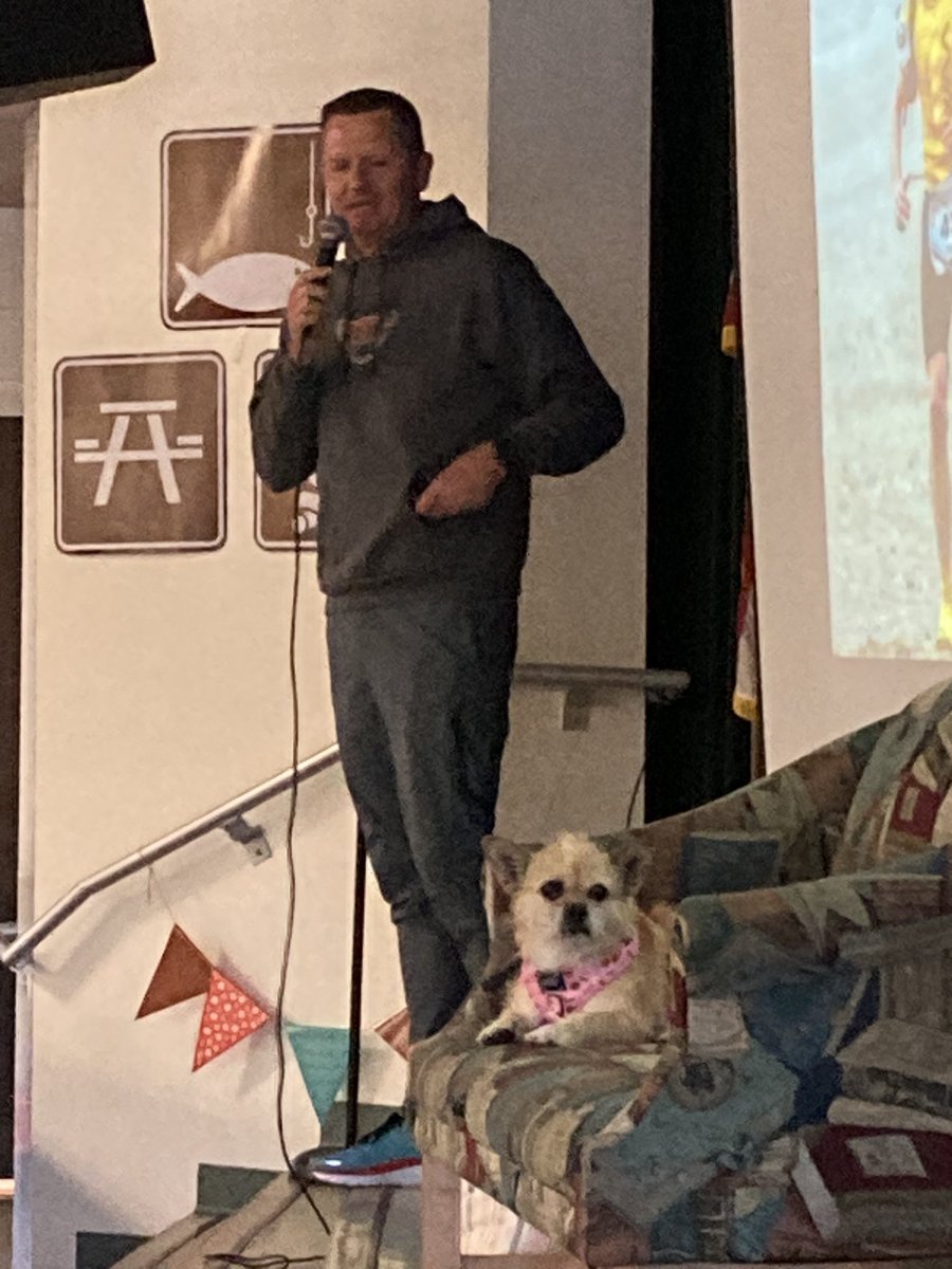v_wagz's tweet photo. Great visit today! Thank you, Dion and Gobi! Our Panthers loved you! @findinggobi @ForestLakeVCS #CelebrateLiteracyWeek https://t.co/y6zbvHeOg9