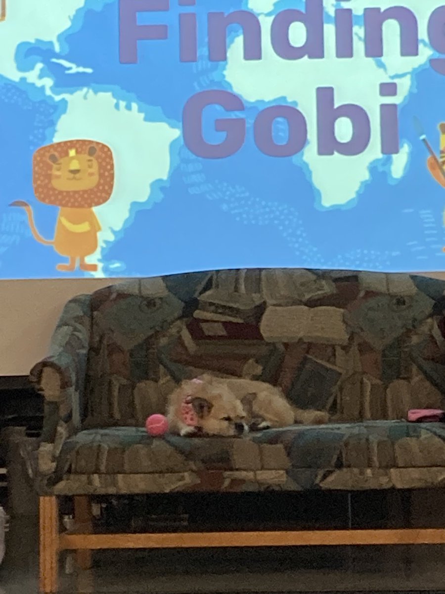 Great visit today! Thank you, Dion and Gobi! Our Panthers loved you! <a href="/findinggobi/">Finding Gobi</a> <a href="/ForestLakeVCS/">Forest Lake Elementary School</a> #CelebrateLiteracyWeek