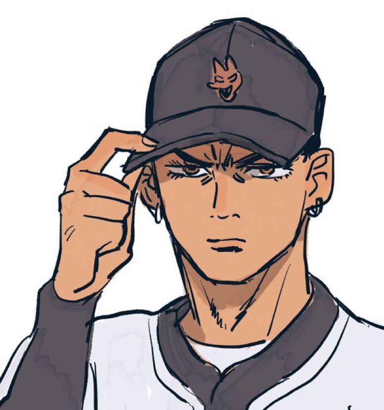 私の癖(ヘキ)を狂わせたキャラクターの1人こと漫画『ジャイアント』カマーチョの落書きを置いておきます 